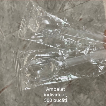 Linguri de unică folosință pentru ceai cu lapte, ambalare individuală, de calitate alimentară, linguri mai groase în formă de pepene, linguri pentru amestecarea orezului, cutie en-gros pentru uz comercial.