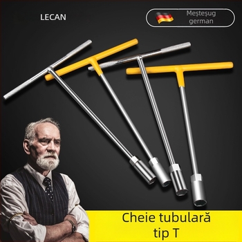 Set de chei cu soclu în formă de T pentru întreținerea autoturismelor și motocicletelor, tijă de extensie multifuncțională, cap hexagonal exterior 8–16 mm