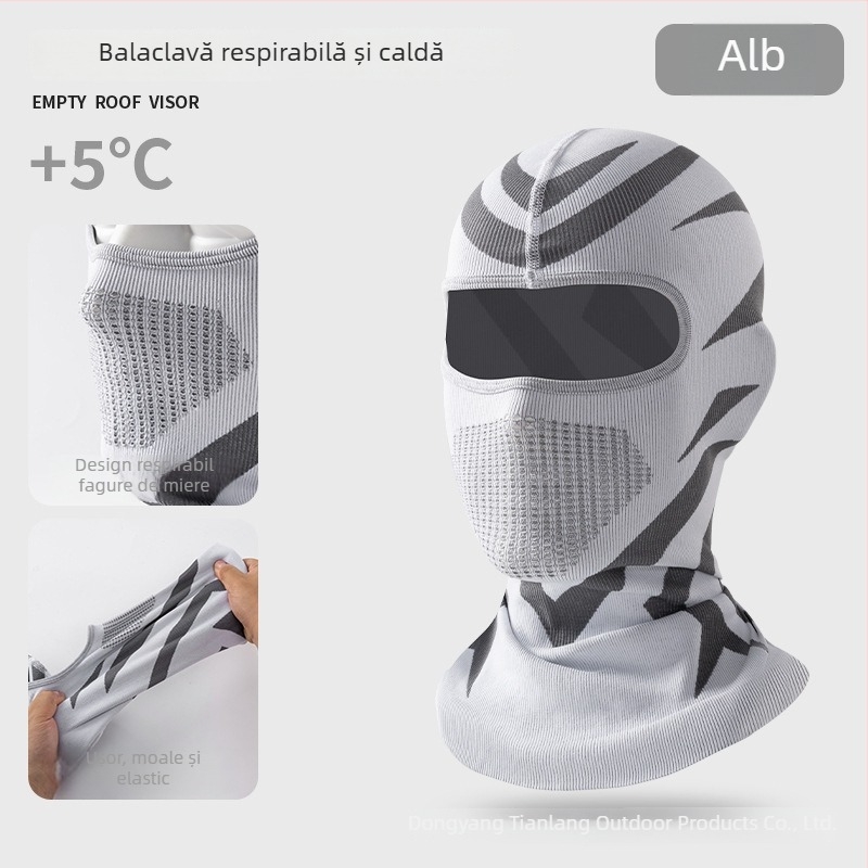 Mască de iarnă pentru ciclism în aer liber – unisex, groasă, elastică, rezistentă la vânt și frig, mască de față
