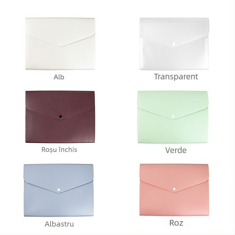 Organizator acordeon A4 în culoare Morandi, portabil, capacitate mare, 5 compartimente pentru documente