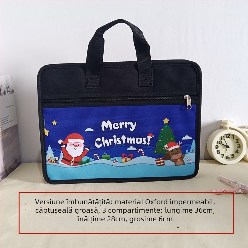 Dosar acordeon A4 cu mai multe compartimente, impermeabil, cu fermoar, pentru elevi, design desen animat, model personalizabil