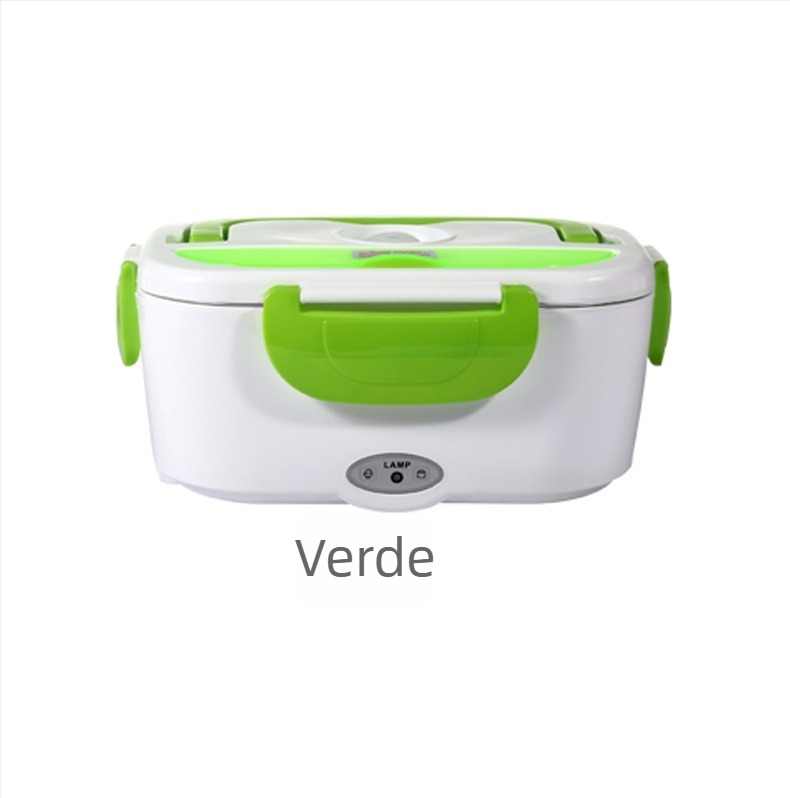 Cutie electrică pentru prânz cu încălzire fără apă, menține cald, 60W, 110–220V, 1.3–1.5 L, carcasă din plastic, recipient interior din oțel inoxidabil 304, conform standardelor SUA și UE, pentru 1–2 persoane