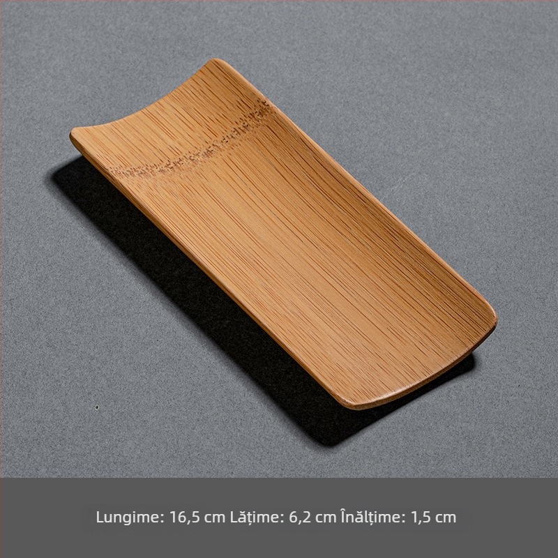 Yingzhuxuan Bambus Lucrate Manual Zen Accesorii Pentru Ceremonia Ceaiului – Tavă Lotus Pentru Ceai și Suport Pentru Prosoape De Ceai