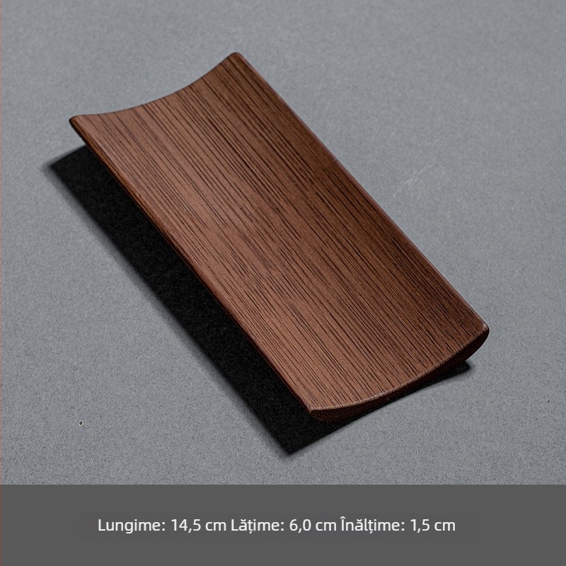 Yingzhuxuan Bambus Lucrate Manual Zen Accesorii Pentru Ceremonia Ceaiului – Tavă Lotus Pentru Ceai și Suport Pentru Prosoape De Ceai