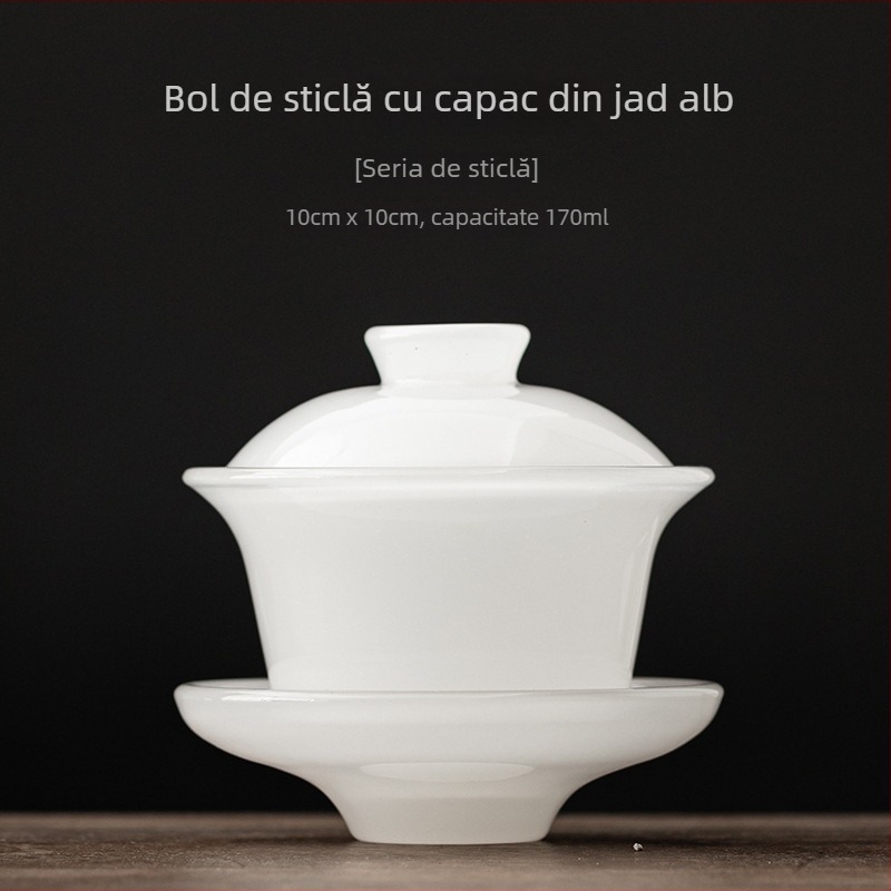 Vas de ceai cu capac, glazură veche, stil chinezesc, mare pentru uz casnic