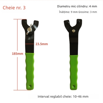 Cheie universală pentru polizor unghiular (125/150) – cheie pentru reglarea discurilor și mașina de polisare