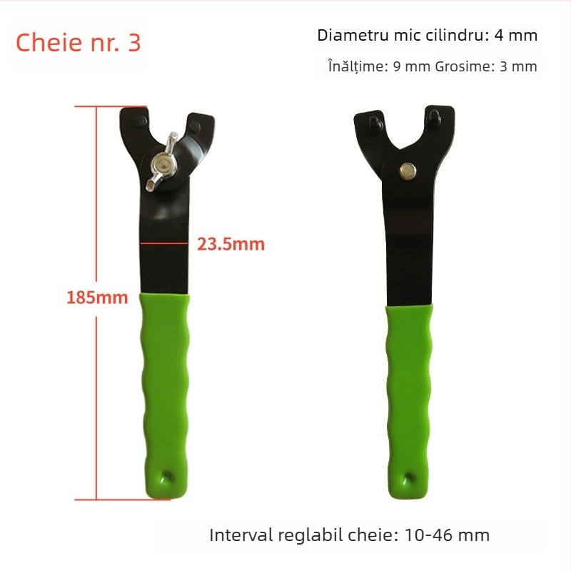 Cheie universală pentru polizor unghiular (125/150) – cheie pentru reglarea discurilor și mașina de polisare