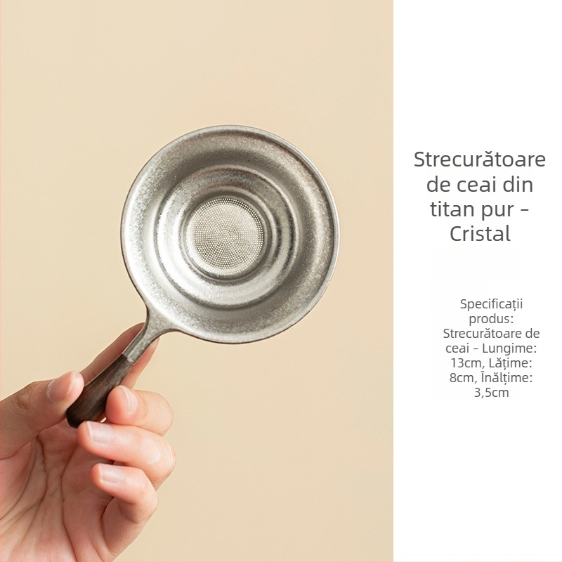 Filtru de ceai din titan pur, pentru uz casnic — sită pentru frunze, filtru, accesorii pentru ceremonia Kung Fu a ceaiului
