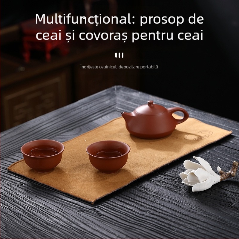 Prosop de ceai absorbant pentru masa de ceai, gros, fără scame