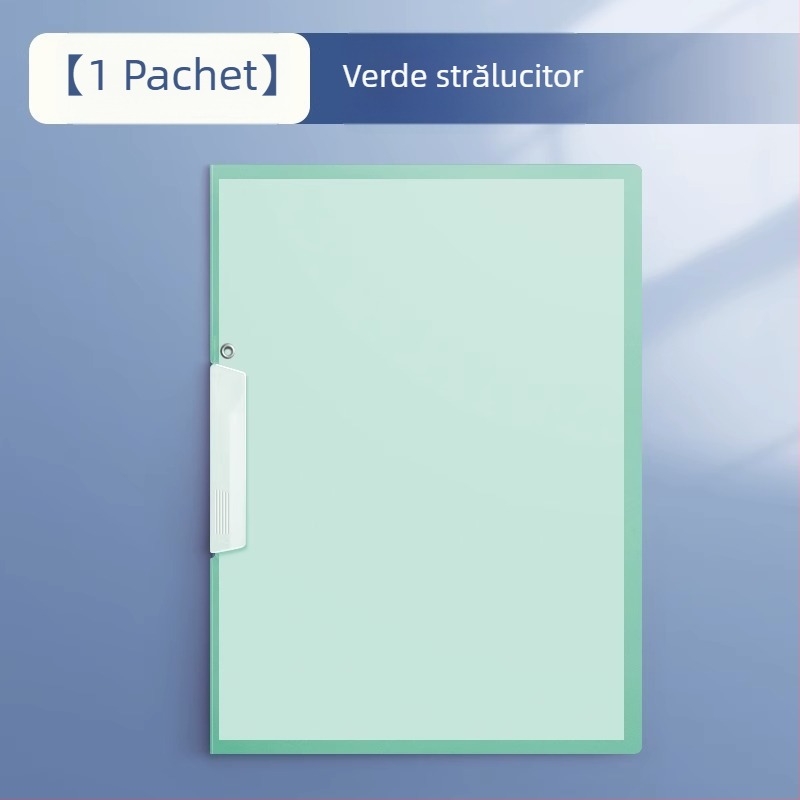 Dosar A4 rotativ cu închidere laterală, material PP, organizator transparent pentru documente