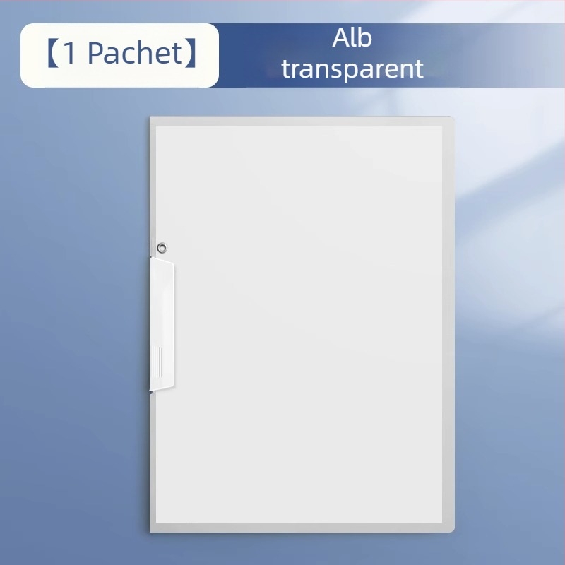 Dosar A4 rotativ cu închidere laterală, material PP, organizator transparent pentru documente