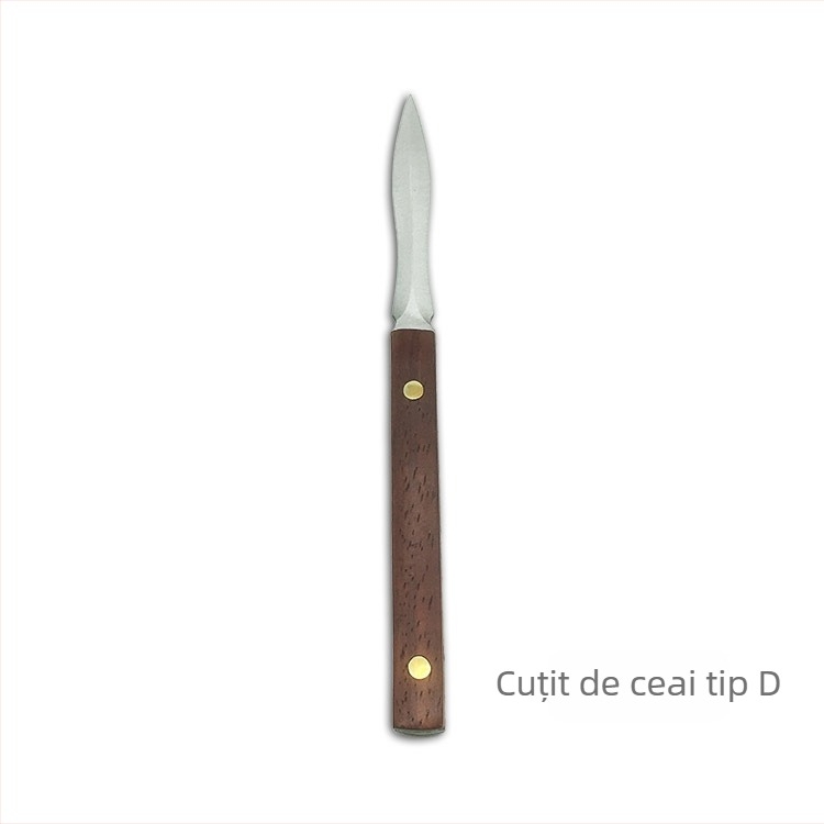 Cuțit din oțel inoxidabil pentru ceai Pu'er și ac pentru ceai, set de accesorii pentru ceai, lucrat manual, imprimare logo disponibil