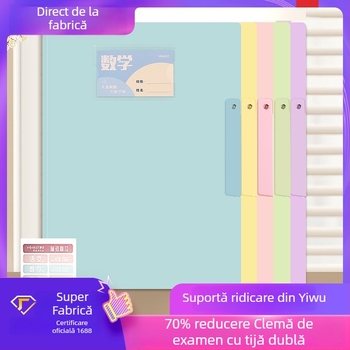 Dosar arhivă A3 cu arc de levier, transparent, capacitate mare, rezistent la apă, pentru stocare documente A4
