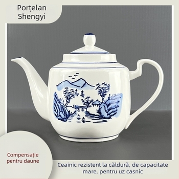 Ceainic ceramic rezistent la temperaturi înalte, cu filtru, stil chinezesc retro, disponibil în dimensiuni mici și mari