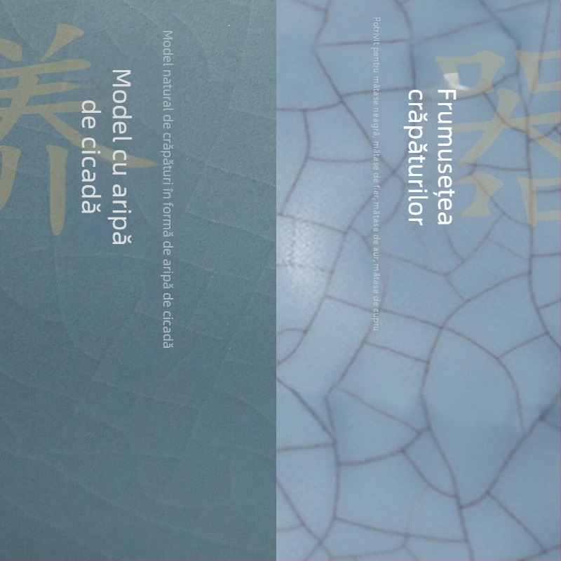 Ceainic Celadon Ru Kiln cu glazură crăpată, stil Xi Shi, ceramic pentru set Kung Fu, uz casnic de înaltă calitate