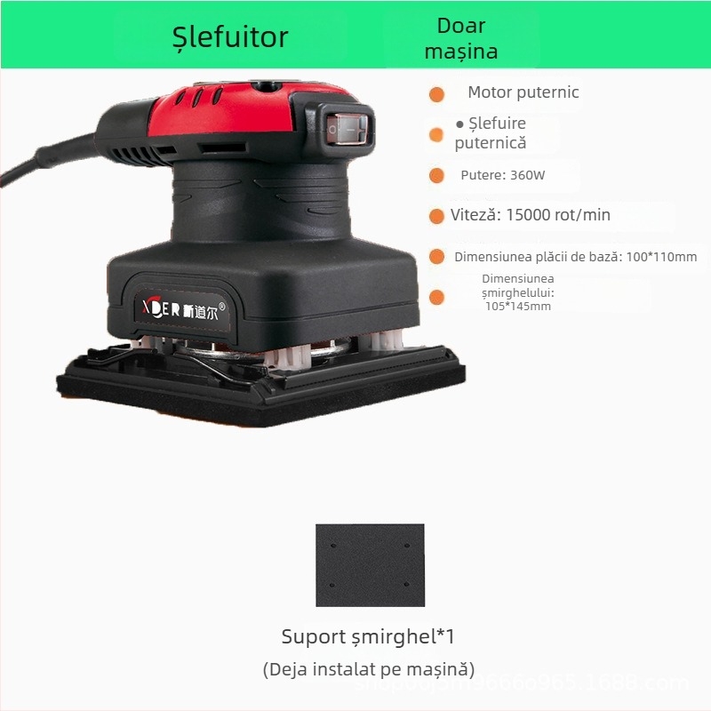 Șlefuitor plat pentru tâmplărie și polizor de finisare