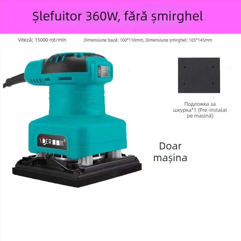 Șlefuitor plat pentru tâmplărie și polizor de finisare
