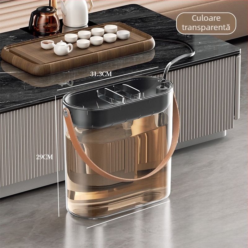 Găleată pentru resturi de ceai cu filtru pentru separare și drenaj, accesorii pentru ceremonia ceaiului