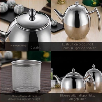 Ceainic din oțel inoxidabil cu filtru pentru apă rece, pentru hoteluri și restaurante