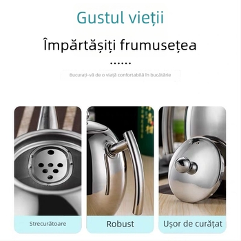 Ceainic din oțel inoxidabil cu filtru pentru apă rece, pentru hoteluri și restaurante