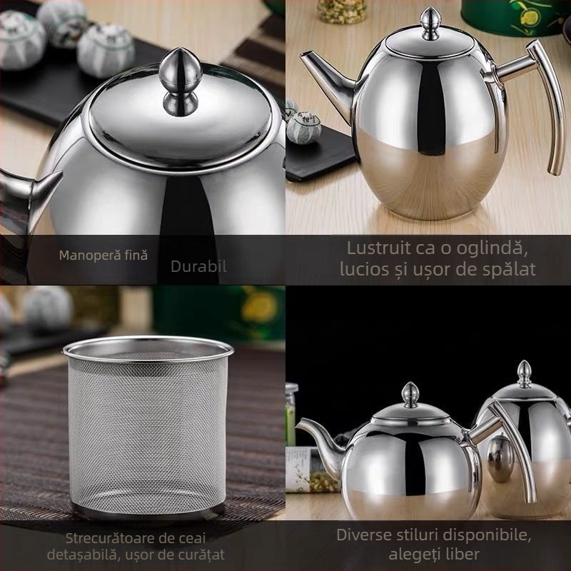 Ceainic din oțel inoxidabil cu filtru pentru apă rece, pentru hoteluri și restaurante