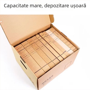 Cutie de depozitare din hârtie kraft pentru documente și evidențe financiare