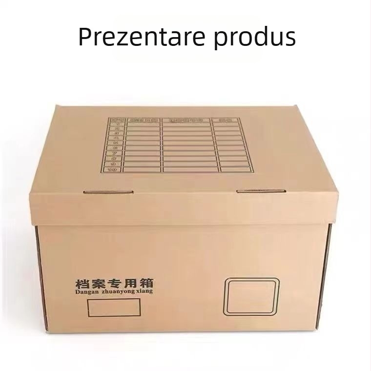 Cutie de depozitare din hârtie kraft pentru documente și evidențe financiare
