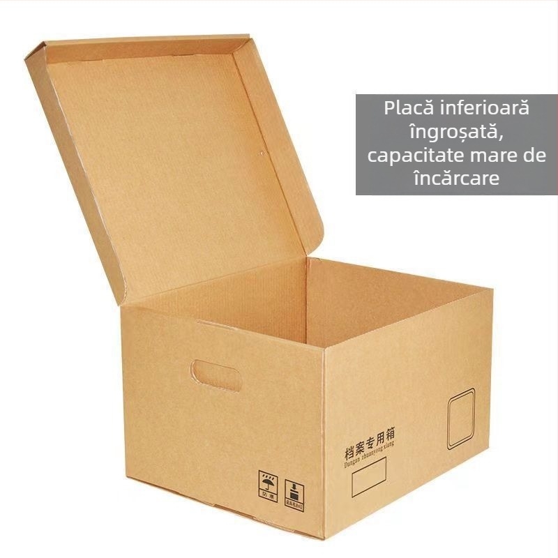 Cutie de depozitare din hârtie kraft pentru documente și evidențe financiare