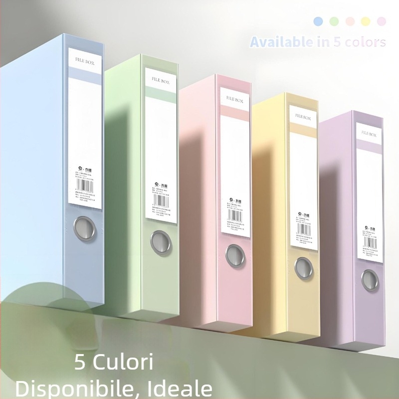 Cutie pentru fișiere A4, grosime 55 mm, plastic, capacitate mare pentru depozitarea documentelor contabile