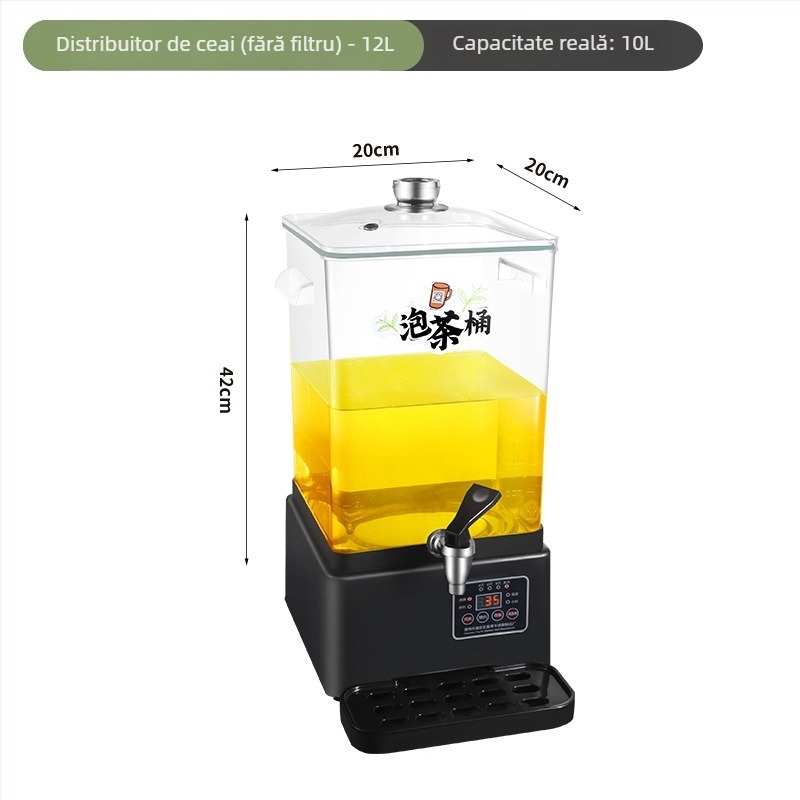 Recipient din oțel inoxidabil inteligent pentru prepararea ceaiului, capacitate mare, încălzire electrică, aparat de gătire ceai automat