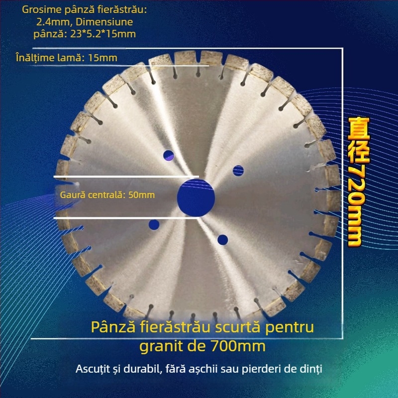 Disc circular din diamant pentru granit, ascuțit și durabil