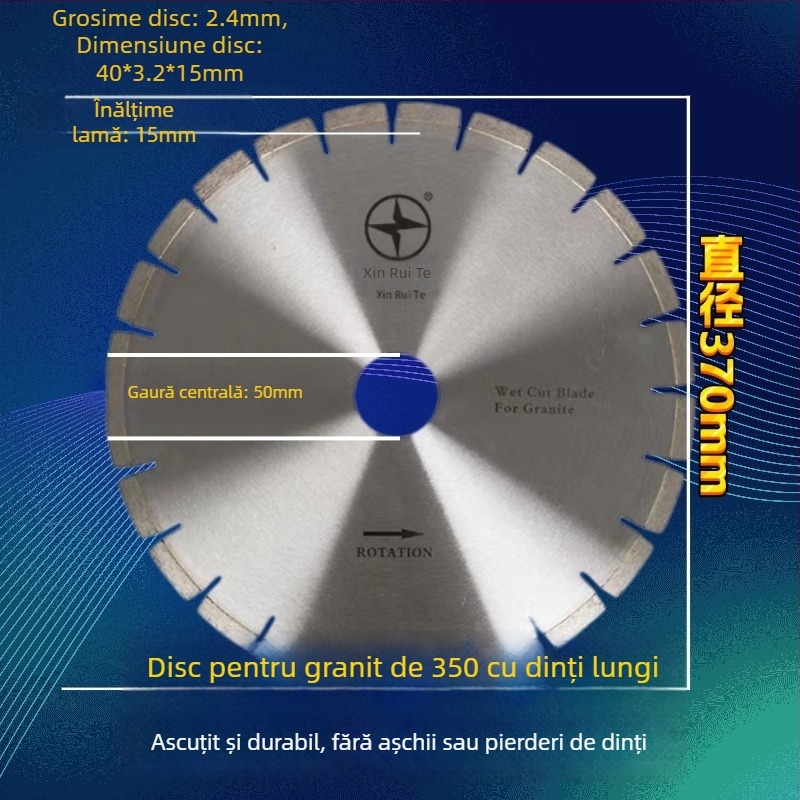 Disc circular din diamant pentru granit, ascuțit și durabil