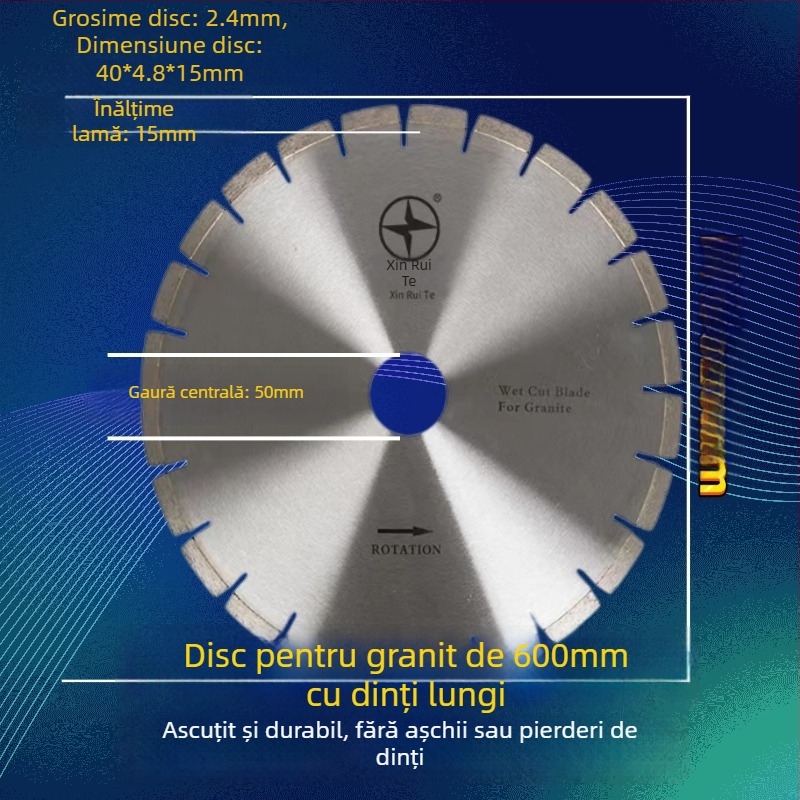 Disc circular din diamant pentru granit, ascuțit și durabil
