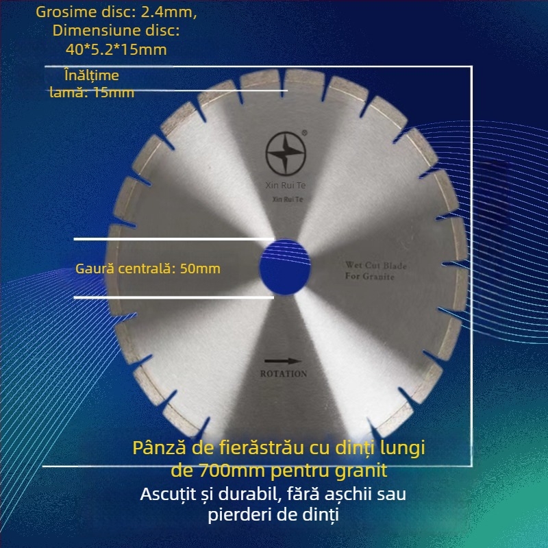 Disc circular din diamant pentru granit, ascuțit și durabil