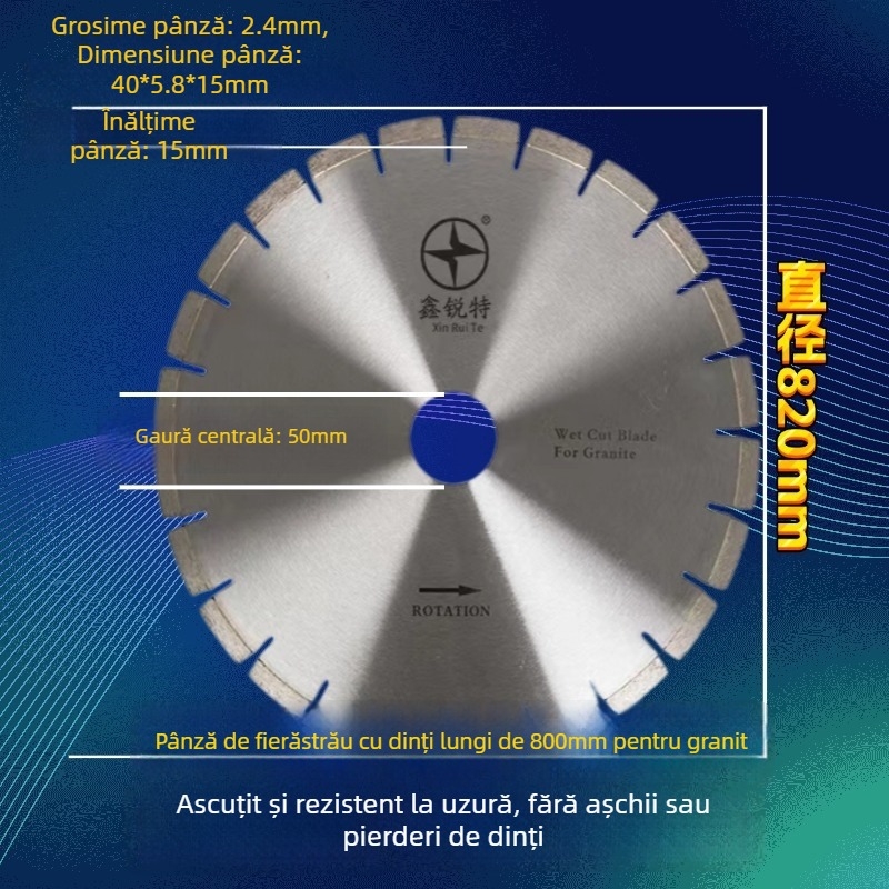 Disc circular din diamant pentru granit, ascuțit și durabil