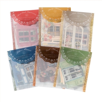 Stickere din seria Window Dream, Yu Xian — stil retro european, ferestre 3D decupate pentru decor DIY jurnal (10 buc.)