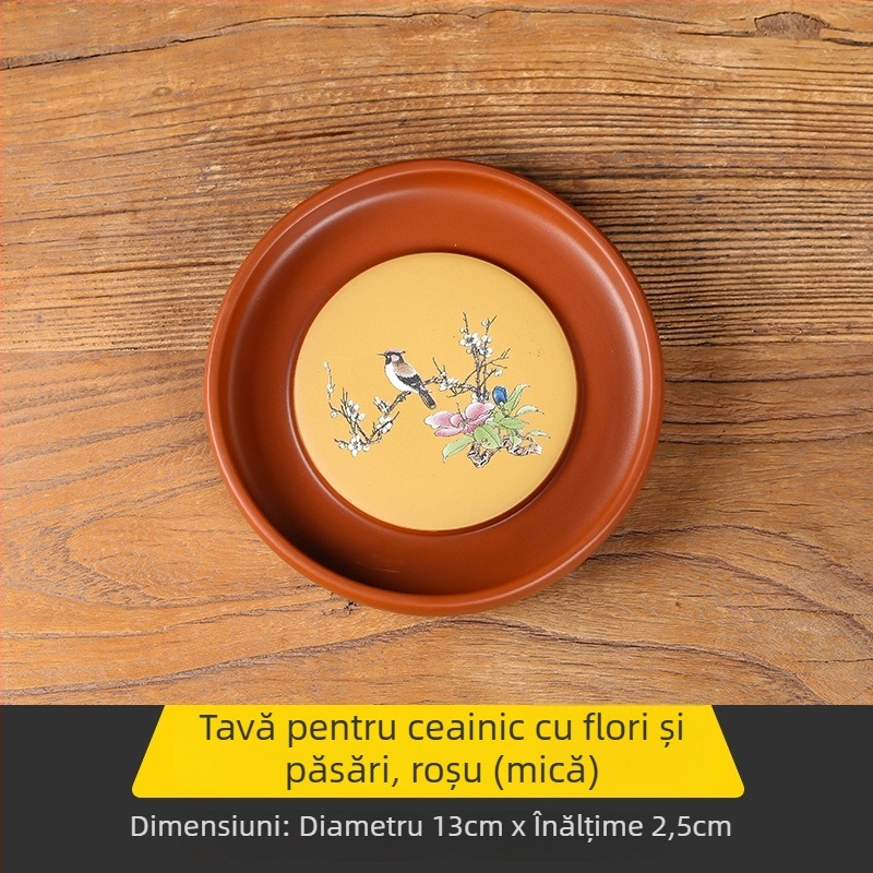 Suport mare pentru ceainic Zisha, bază ceramică – placă de susținere pentru ceremonia ceaiului