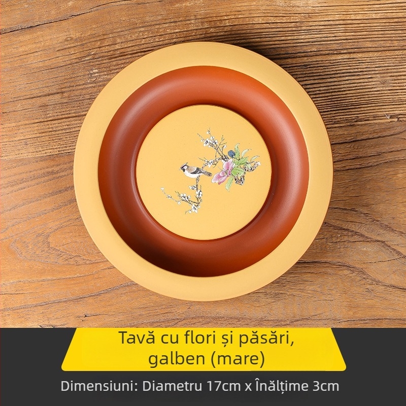 Suport mare pentru ceainic Zisha, bază ceramică – placă de susținere pentru ceremonia ceaiului