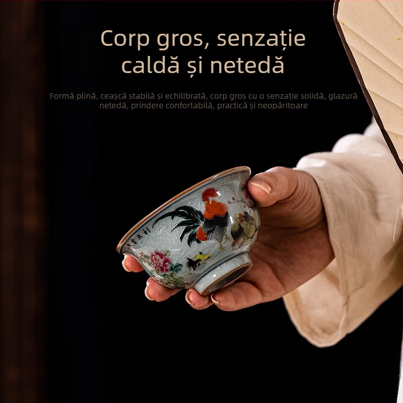 Ceașcă de ceai ceramică Jingdezhen Chicken Cup