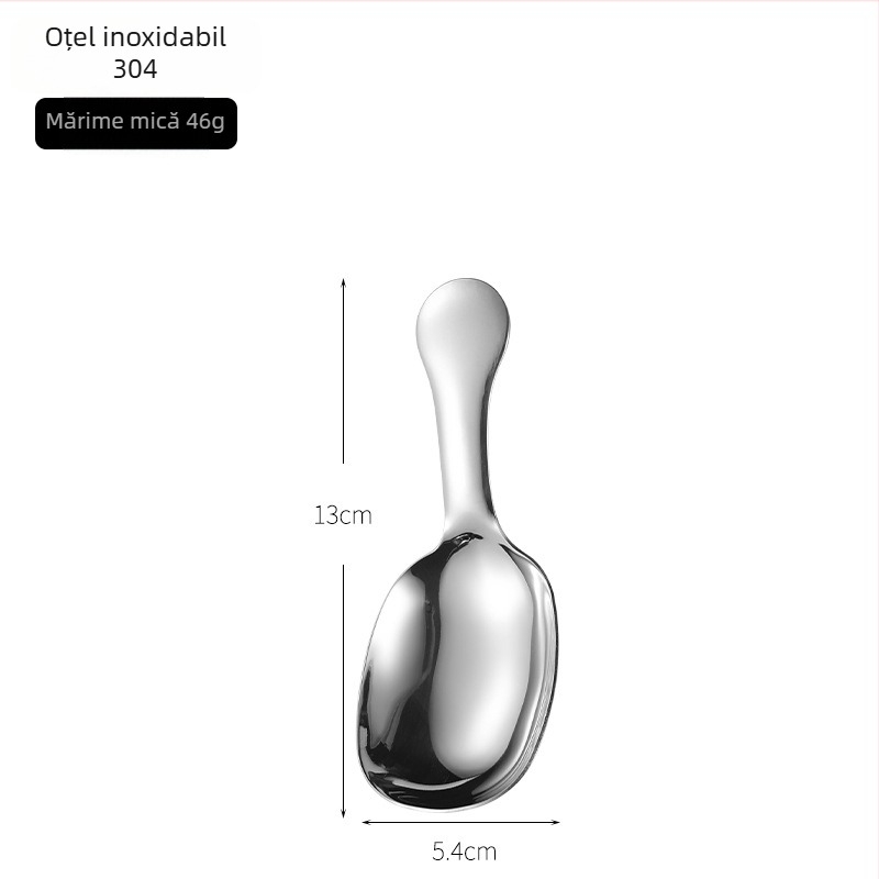 Yufan 304 oțel inoxidabil – lingură de ceai și lingură pentru mâncare de animale de companie (pisici și câini) – linguriță mai groasă pentru ceai, cafea, deserturi și înghețată