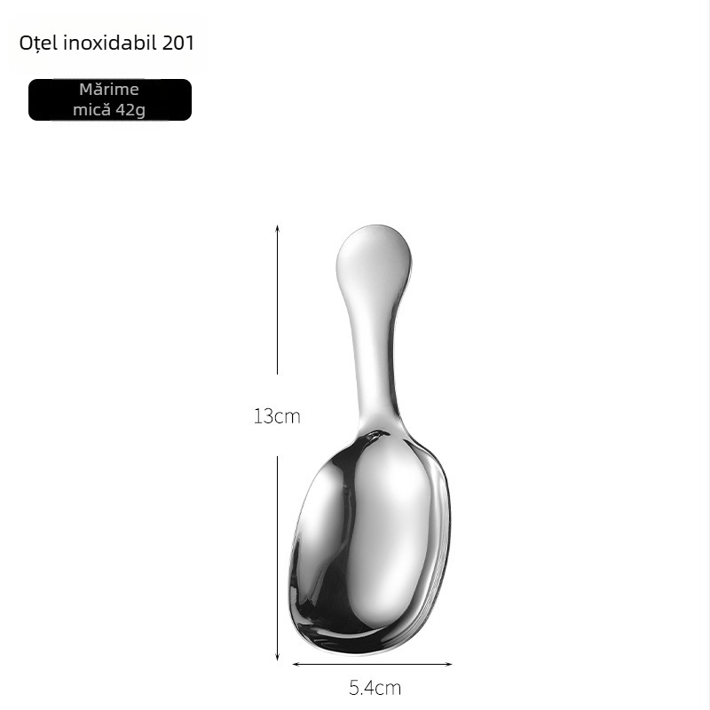 Yufan 304 oțel inoxidabil – lingură de ceai și lingură pentru mâncare de animale de companie (pisici și câini) – linguriță mai groasă pentru ceai, cafea, deserturi și înghețată