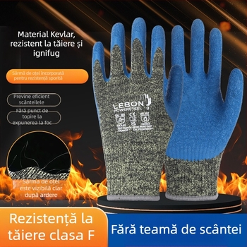 Mănuși de sudură rezistente la tăieturi și la foc, clasa F
