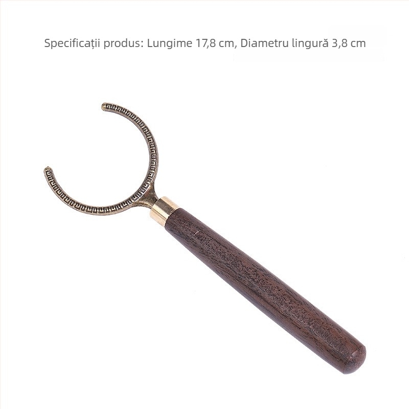 Set Ruyao pentru ceremonia ceaiului: Șase Domni Kung Fu, unelte pentru ceai, cuțit pentru ceai și clește pentru ceai, accesorii din lemn