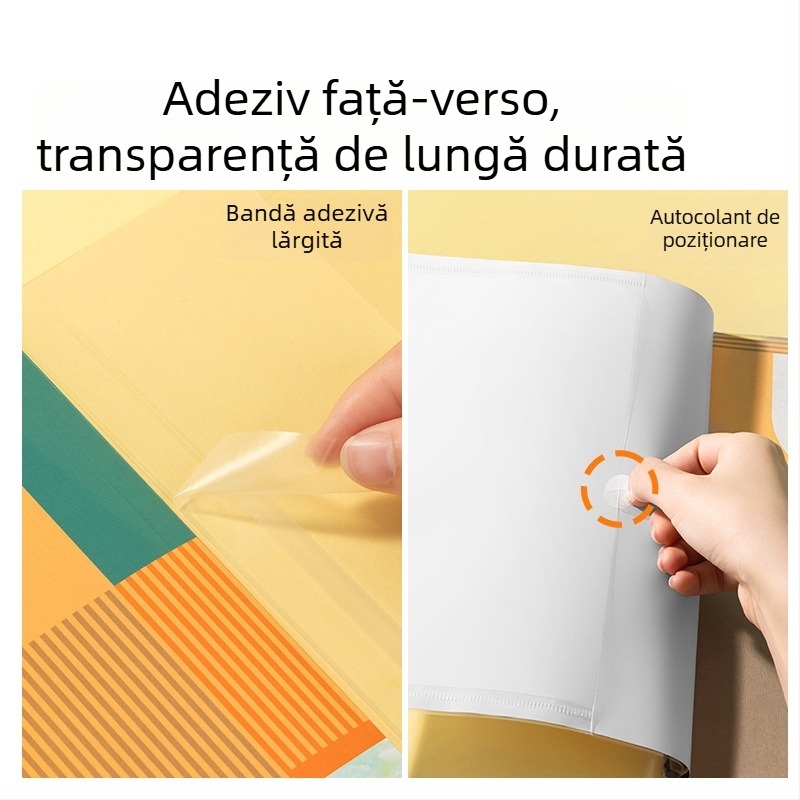 Newsey NS876 husă de carte anti-derapare, protecție transparentă A4 pentru elevi