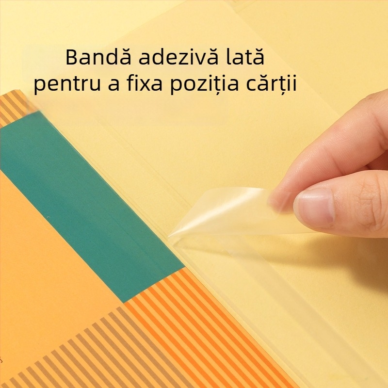 Newsey NS876 husă de carte anti-derapare, protecție transparentă A4 pentru elevi