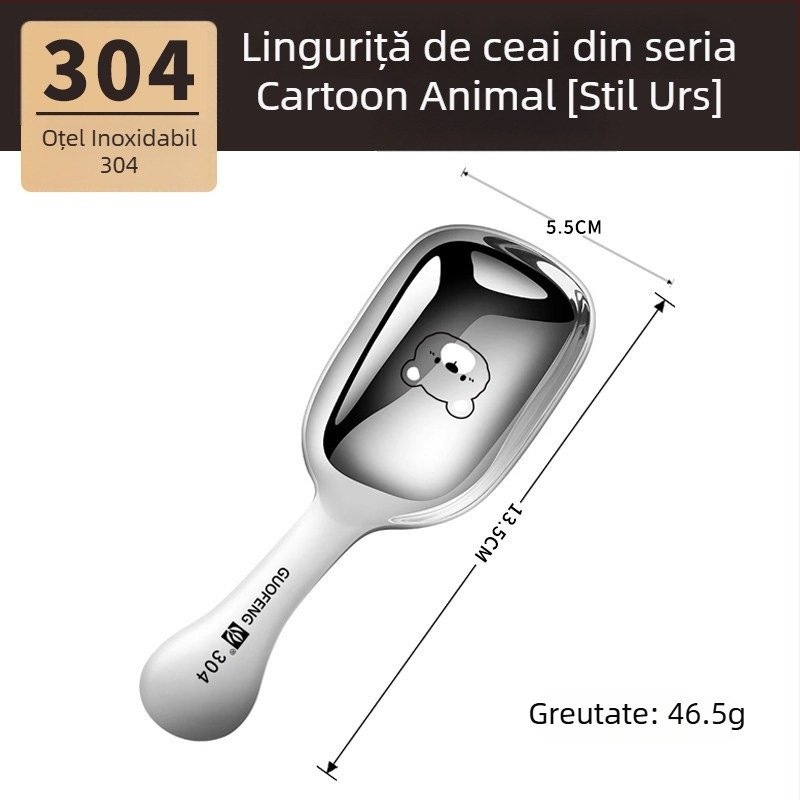 Lingură de ceai din oțel inoxidabil 304, cu mâner scurt, linguriță pentru cafea, linguriță de desert pentru uz casnic