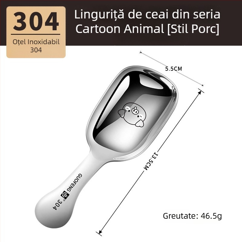 Lingură de ceai din oțel inoxidabil 304, cu mâner scurt, linguriță pentru cafea, linguriță de desert pentru uz casnic
