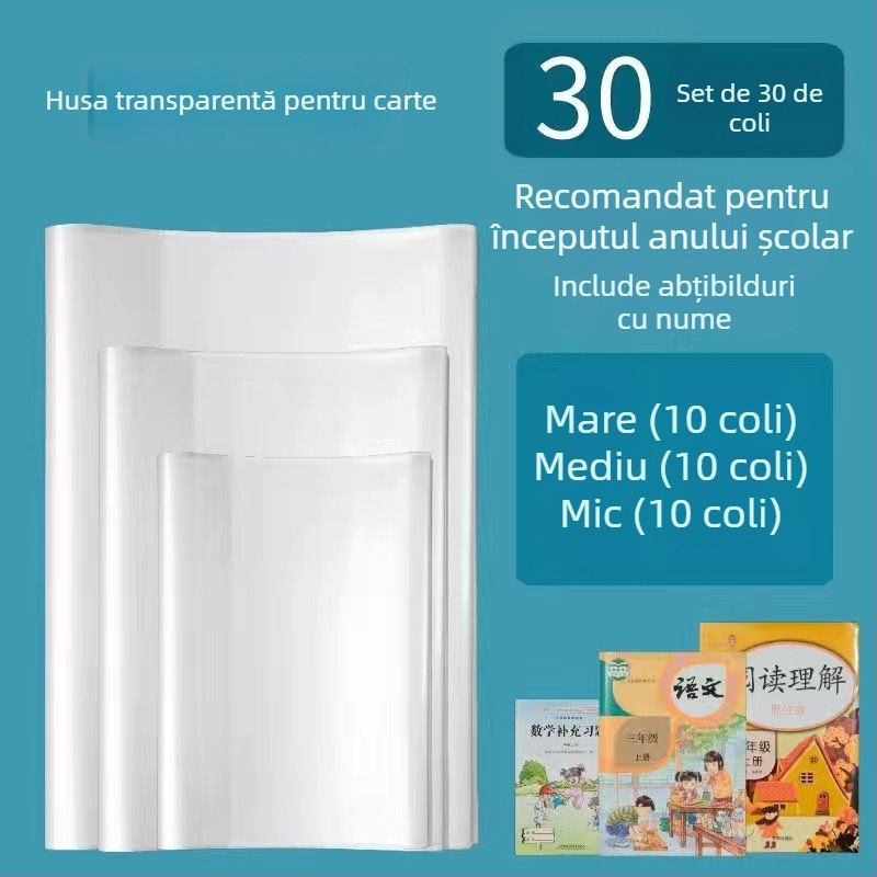 Husă de protecție impermeabilă pentru manuale 16K/A4 pentru învățământ primar – People's Education Edition