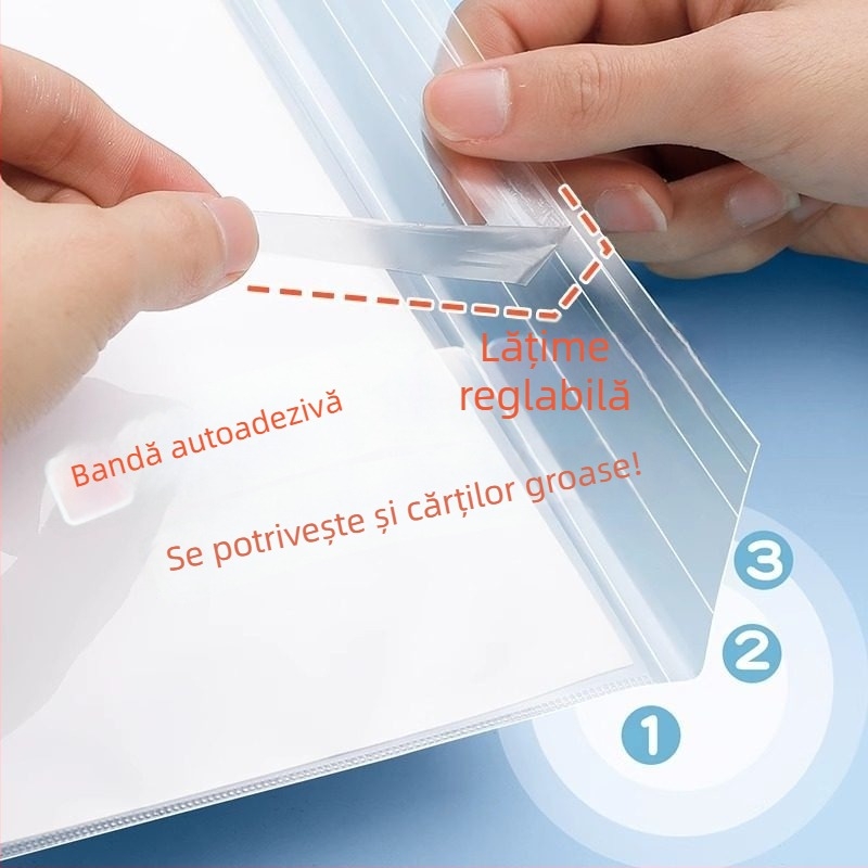 Huse ecologice pentru cărți, transparente și impermeabile, pentru 16K și A4, pentru manuale și caiete de lucru, pentru elevii de la învățământ primar până la liceu.