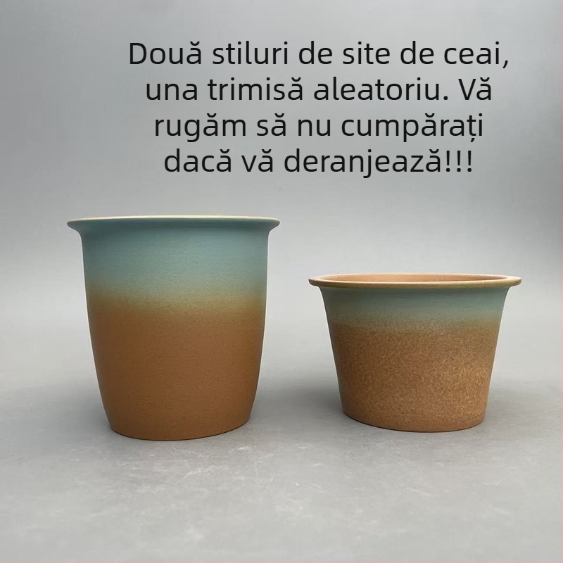 Ceainic ceramic în formă de munte pentru uz casnic, separare creativă a ceaiului de apă, ceașcă elegantă, set Kung Fu de ceai, protecție împotriva arsurilor, dimensiune mare.